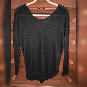 Open back long sleeve top